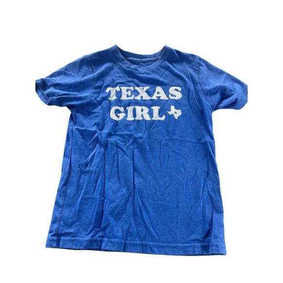 Tumbleweed Texstyles Texas Girl Blue Short Sleeve T-Shirt Youth Size Small - Picture 1 of 4